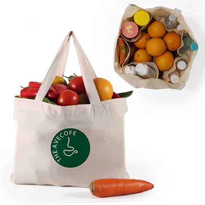 Large Canvas Grocery Tote Bag