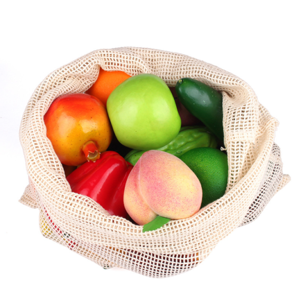 Reusable Cotton Mesh Produce Bag