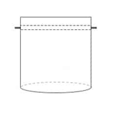drawstring bag shape 6 vector