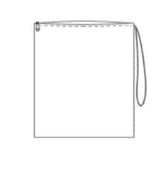 zipper bag shape 9 vector