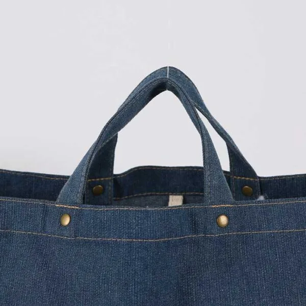 Custom Denim Handbag Canvas Tote Bag can print LOGO