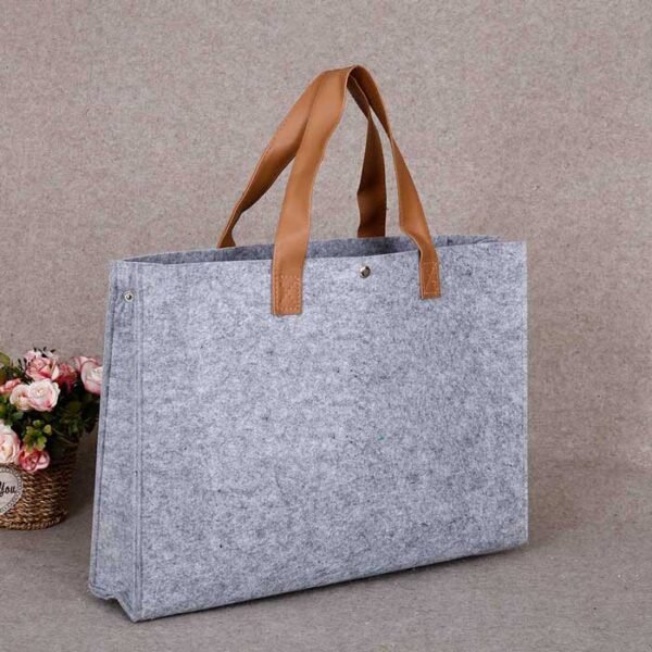 Customized Large Storage Felt Tote Bag