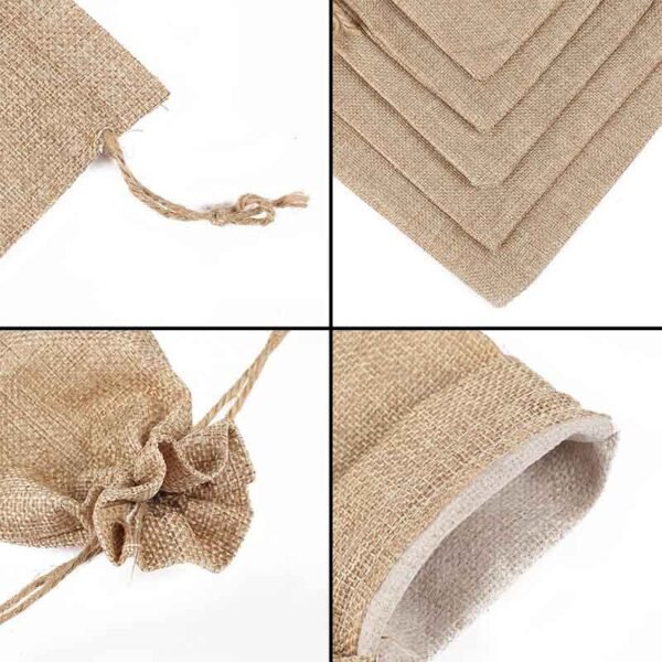 Natural Linen Burlap Gift Bags Wholesale