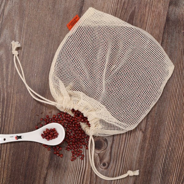 Drawstring Cotton Mesh Bag