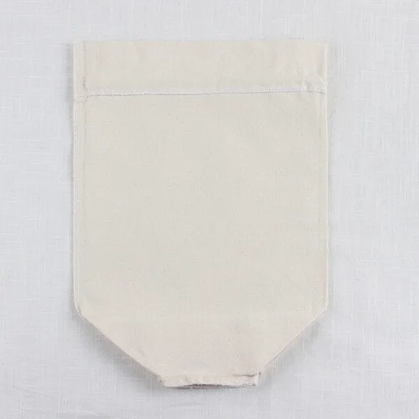 Round bottom canvas grocery bag in bulk