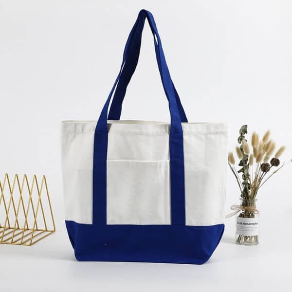 front view of canvas tote bag