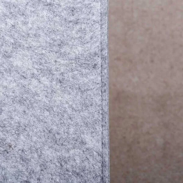 neat sewing on the felt bag