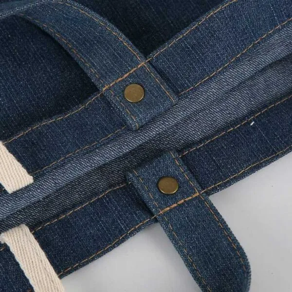 Custom Denim Handbag Canvas Tote Bag can print LOGO