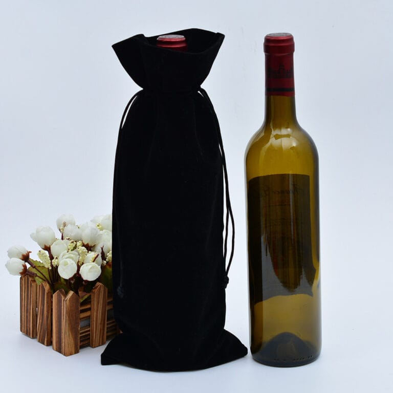 velvet wine gift bags