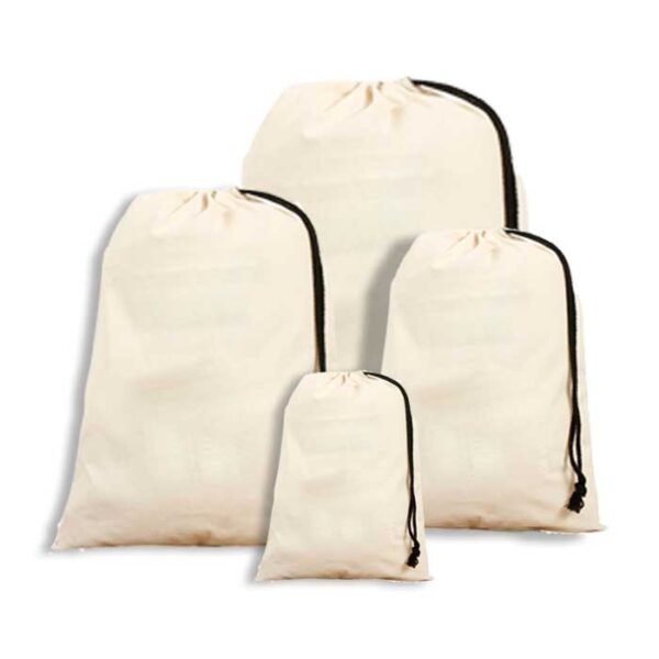 Custom cotton single drawstring bag