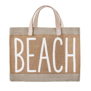 Customized Extra Large Burlap Beach Bag