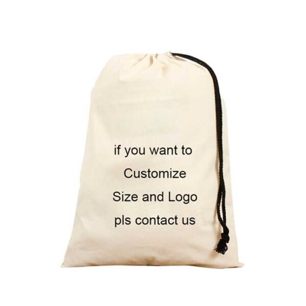Custom cotton single drawstring bag