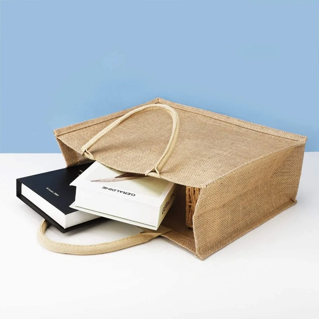 Stock Jute Tote Bag Wholesale