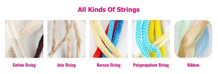 different drawstring rope