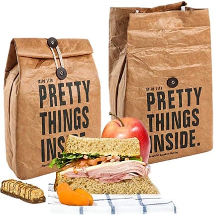 Tyvek-Lunch-Bag with black printing