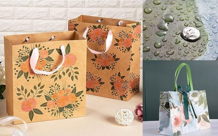 cottagecore wedding paper bag