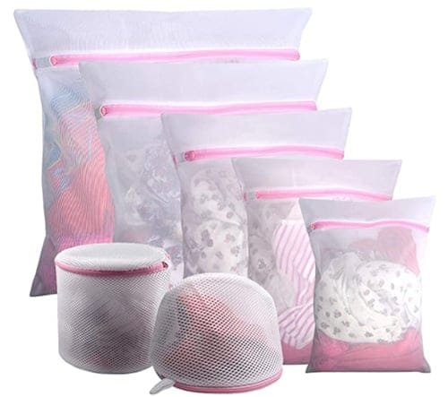 Plusmart Large Mesh Lingerie Bags for Laundry, Bra Washing Bag for