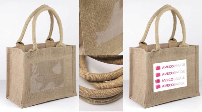 vintage-wedding-welcome-tote-bag-with-transparent-pocket