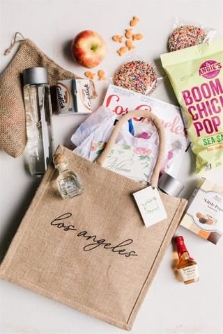 welcome bag with surprise thing