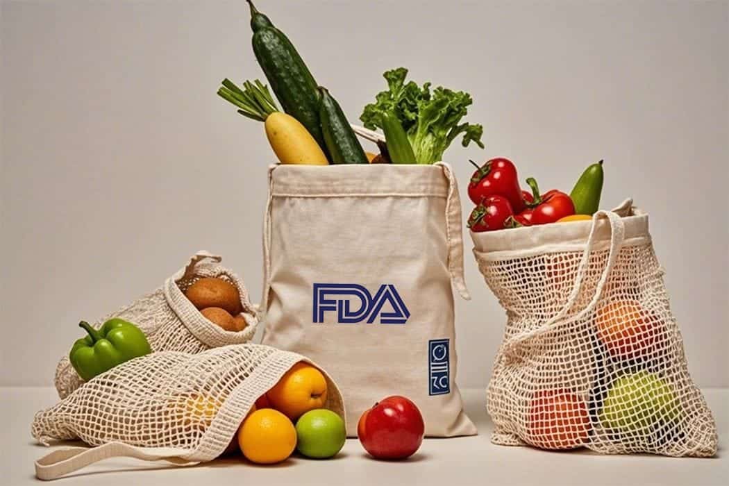 FDA-compliant reusable grocery bags