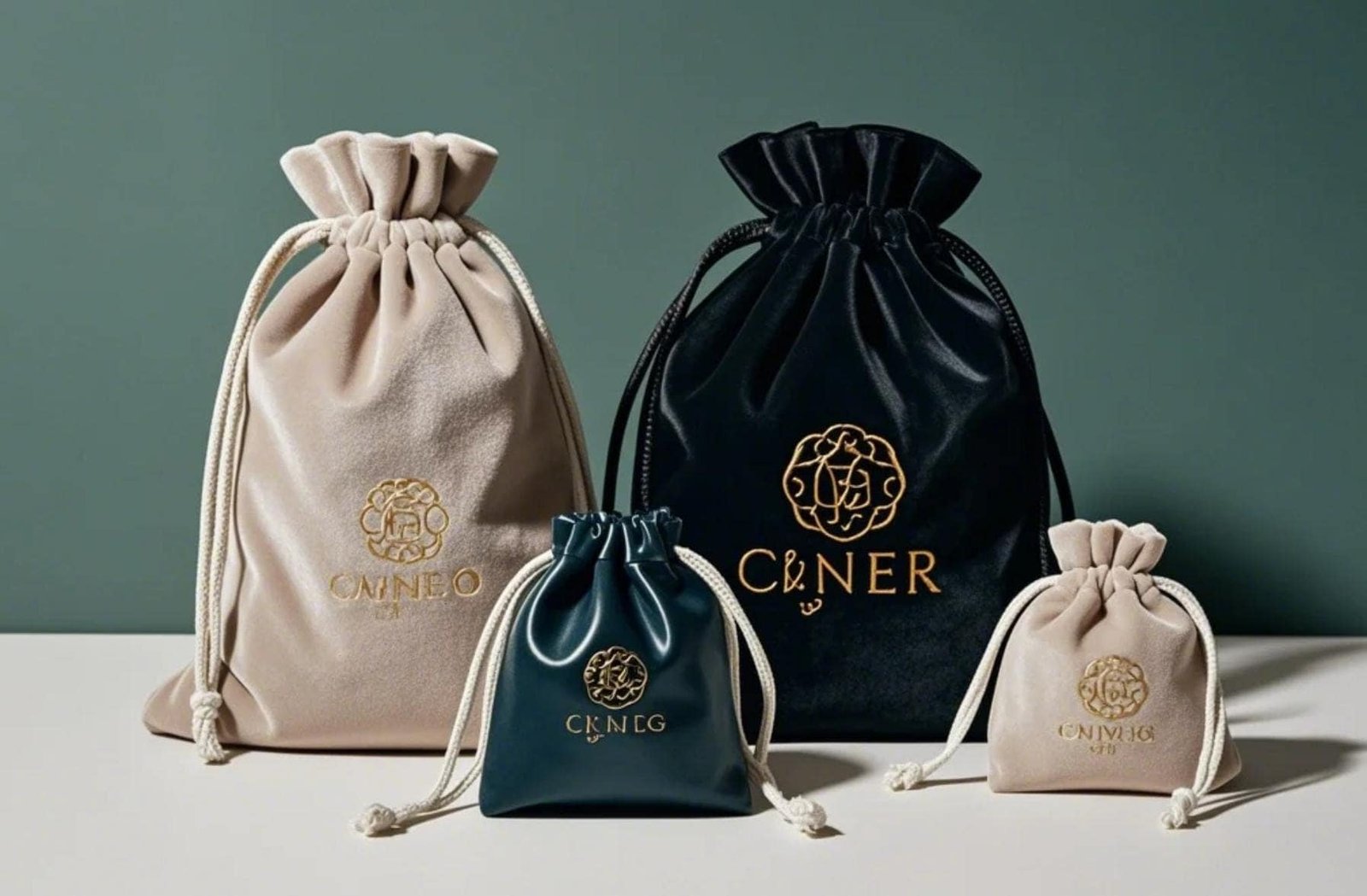 Customized luxury drawstring bags