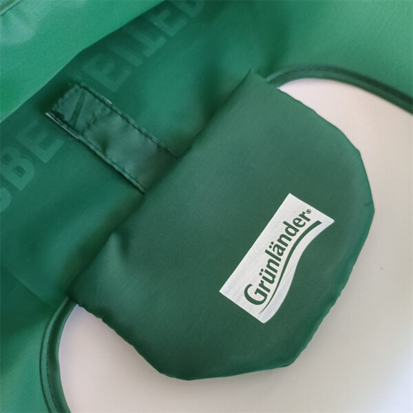 logo prints on the foldable rpet pouch