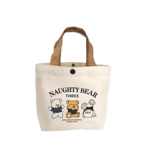 Compact 12oz Mini Canvas Tote Bag Cute