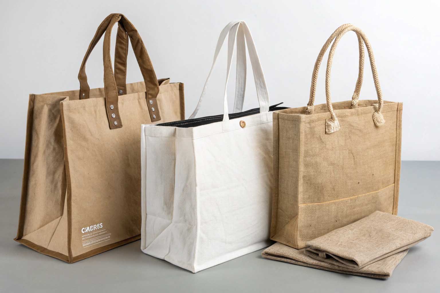 Various tote bag materials comparison