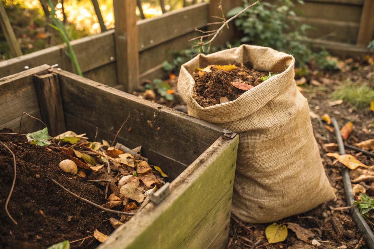 Le fibre di iuta si decompongono nel compost