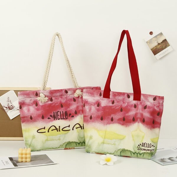 Fresh-Style-16oz-Canvas-Tote-Bag-with-Zipper&Custom-Handles