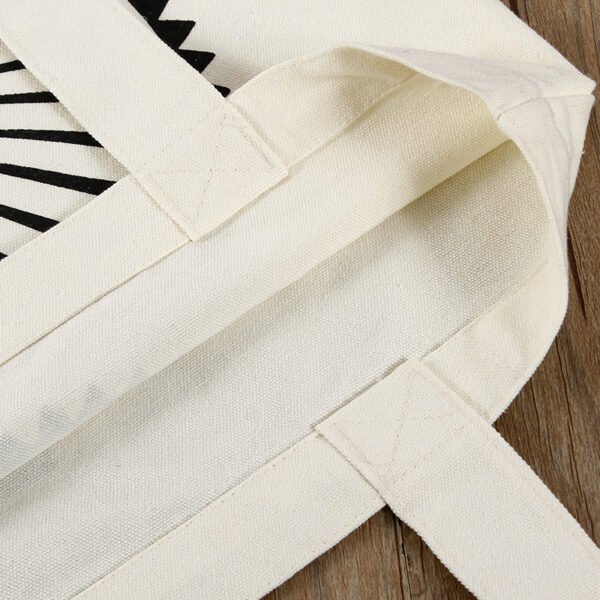 Minimalist-12oz-Canvas-Tote-Bag-with-Black-Logo- Eco-Friendly