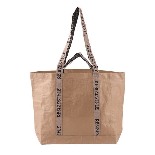 Minimalist rPET Tote Bag 35x35x12cm Reinforced Strap Design Bulk Custom