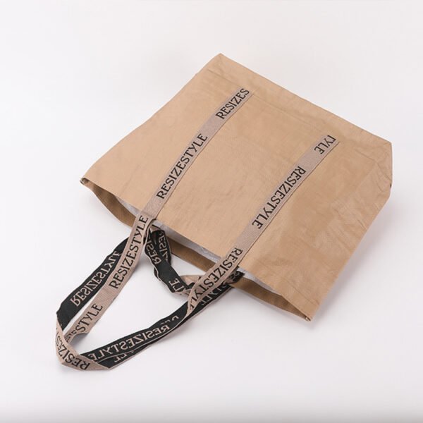 Minimalist rPET Tote Bag 35x35x12cm Reinforced Strap Design Bulk Custom