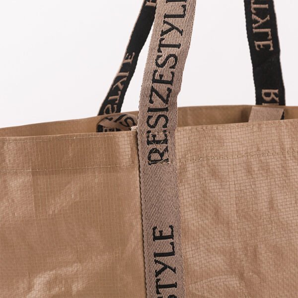 Minimalist rPET Tote Bag 35x35x12cm Reinforced Strap Design Bulk Custom