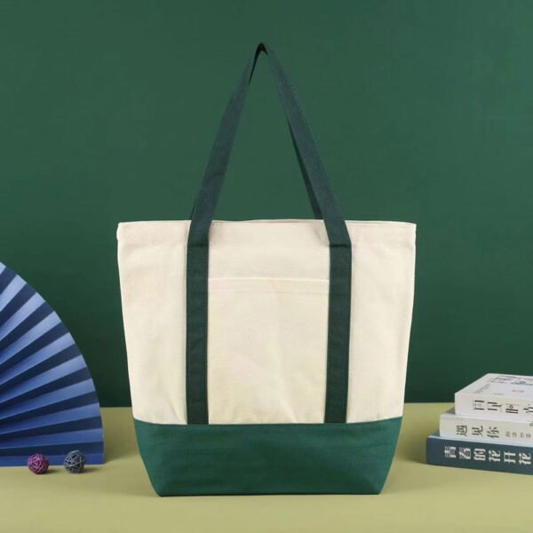 Premium-16oz-Canvas-Tote-Bag-with-Color-Stitching-and-Extended-Handles