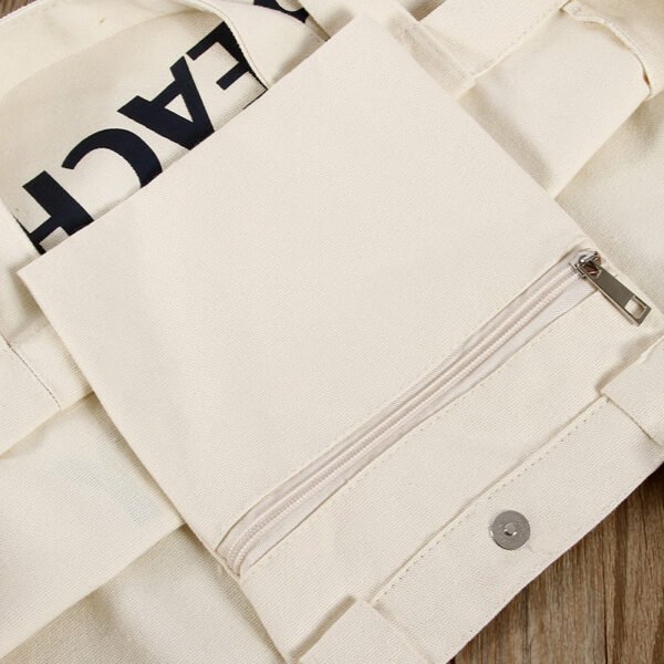 Premium-16oz-Canvas-Tote-Bag-with-Minimalist-Black-Logo & Magnetic-Closure