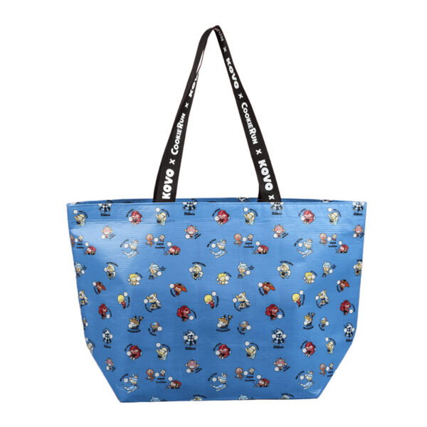 Extra Large Blue Reusable Shopping Bag Wholesale with Handle