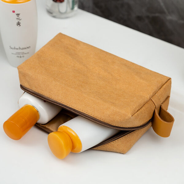 Washable-Kraft-Toiletry-Bag-Two-Sizes -Metal-Zipper -Nordic-Ins-Style