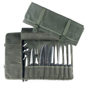Waxed-Canvas-Knife-Roll-Chef-Tool-Organizer