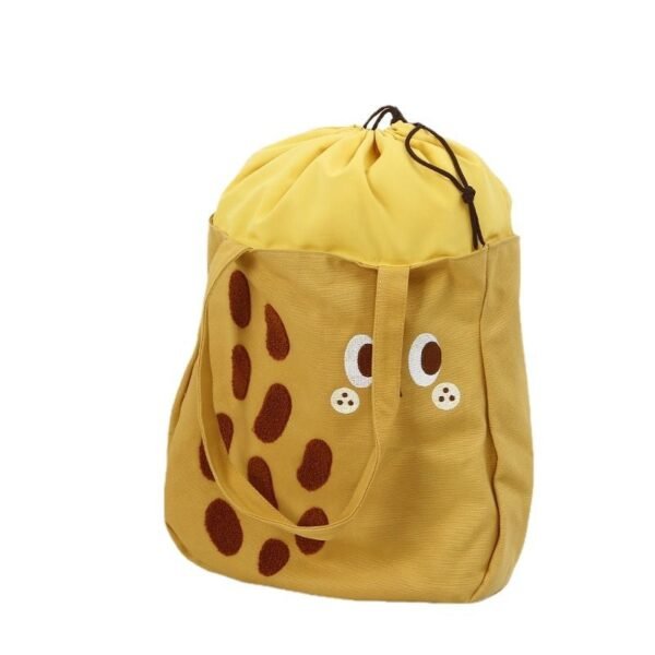 Cute Yellow Kids Toy Organize Drawstring Tote Bag