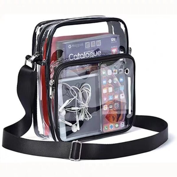 Clear-PVC-Utility-Sling-Dual-Zip-Organizer