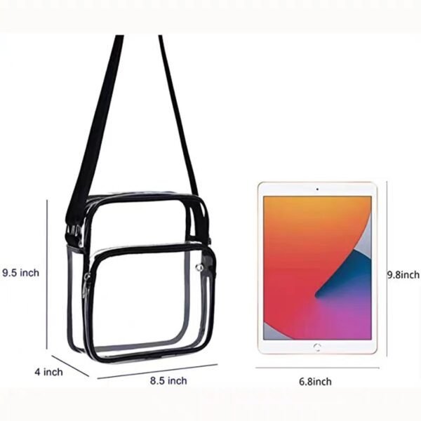Clear-PVC-Utility-Sling-Dual-Zip-Organizer