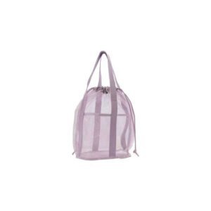 Polyester- Pink-Mesh-Drawstring-Tote-Quick-Dry-Organizer