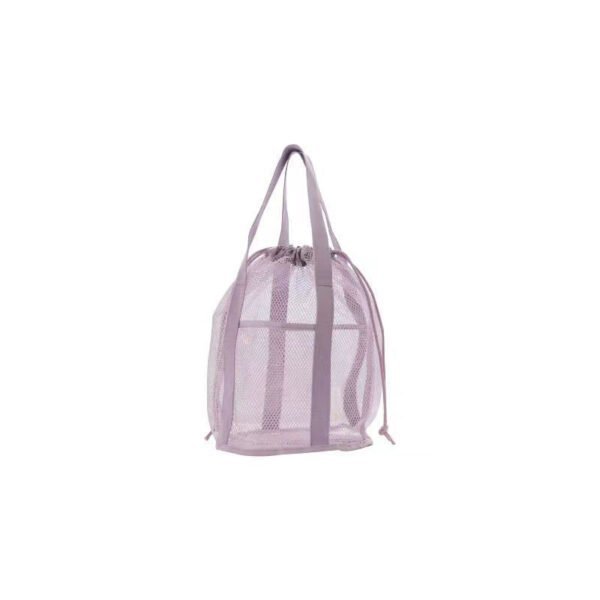 Polyester- Pink-Mesh-Drawstring-Tote-Quick-Dry-Organizer