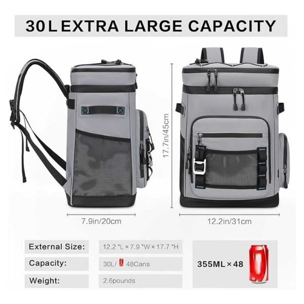 Outdoor Insulated Cooler Backpack for Camping and Picnic - immagine 4