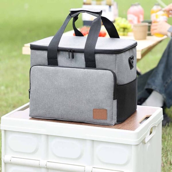 Portable Insulated Lunch Tote for Outdoor Picnic and Fishing Trips