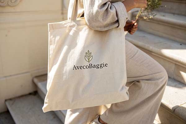 Close-up of a well-designed eco bag