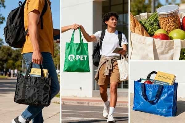 Foldable bags in different daily scenarios