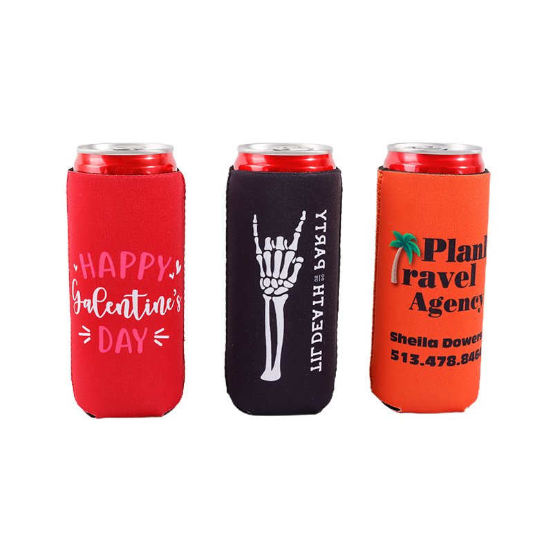 3 slim can coozies with halloween stytle