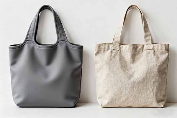 Two different bags, one neoprene and one canvas